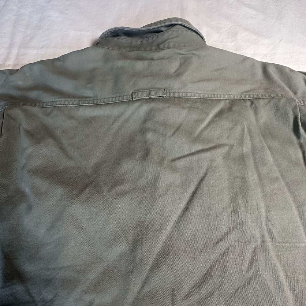 LEVIS Men's XXL Green/Gray Ripstop Sherpa Fleece Lined Shacket Shirt Jacket‎ - Picture 5 of 16